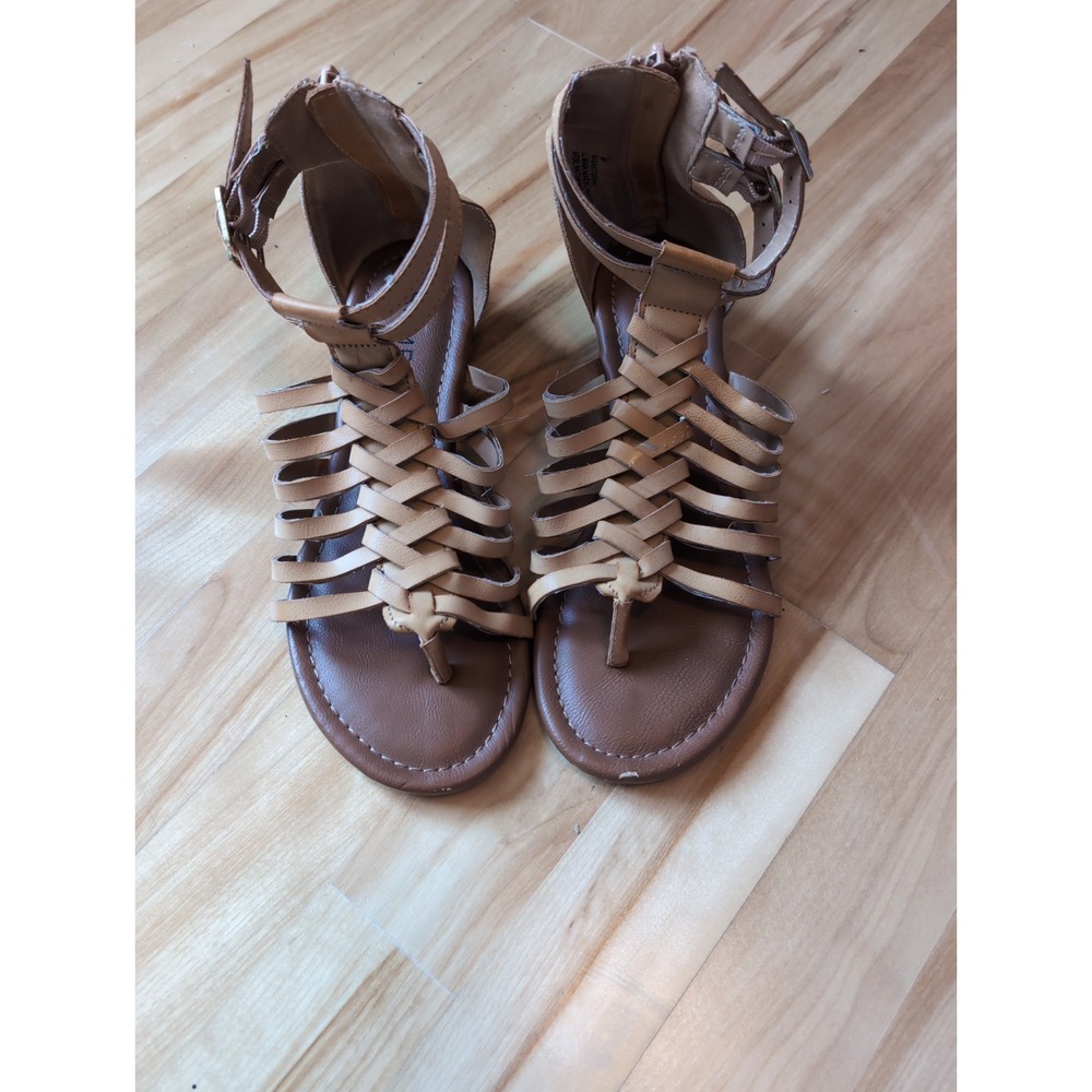 Rampage Women's Shoes Sandals Size 6 Chique Trendy Brown